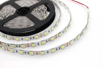 LED Lentes 5050 DC12V LED sloksnes elastīgās gaismas IP20 ne-ūdensizturīgs 60 led/m,5m LED lentes RGB 5050,Balts/silti balts/R/G/B